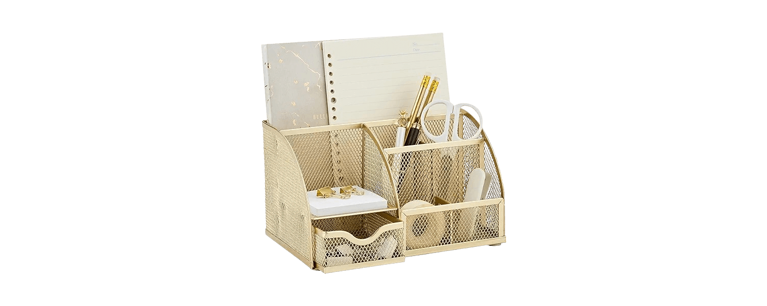 Decorative Mesh Organizers with Drawers