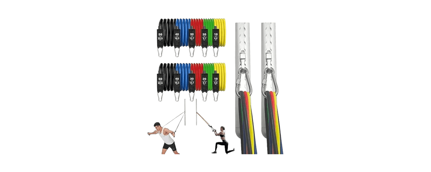 Wall-Mounted Resistance Band Stations