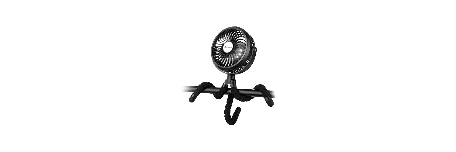 Battery-Operated Stroller Fan
